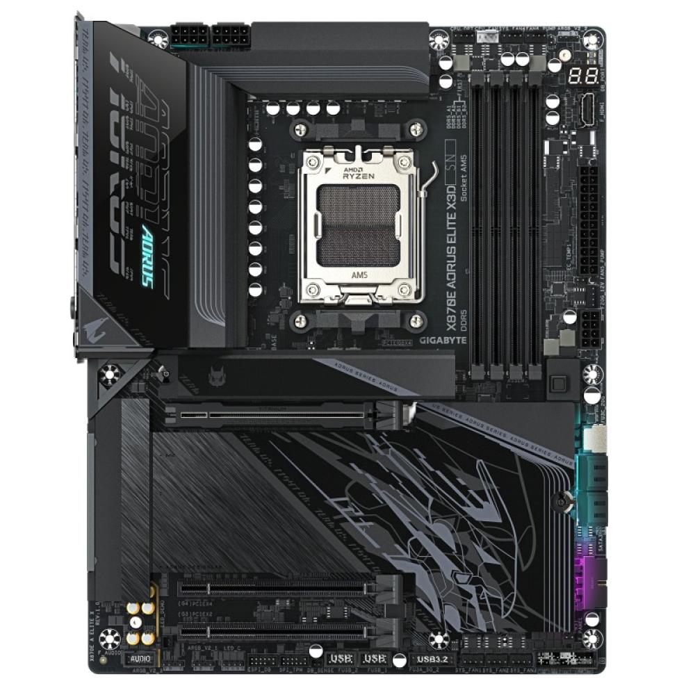 GIGABYTE - X870E AORUS ELITE X3D Placa Base – Compatible con procesadores AMD Ryzen 9000, VRM digital de 16+2+2 fases, hasta 900
