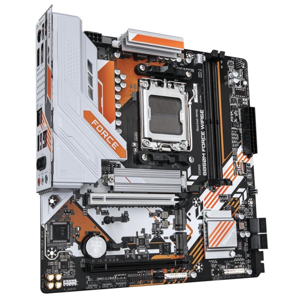 GIGABYTE - B850M FORCE WIFI6E Placa Base – Compatible con procesadores AMD Ryzen serie 9000, VRM digital de 8+2+2 fases, hasta 9