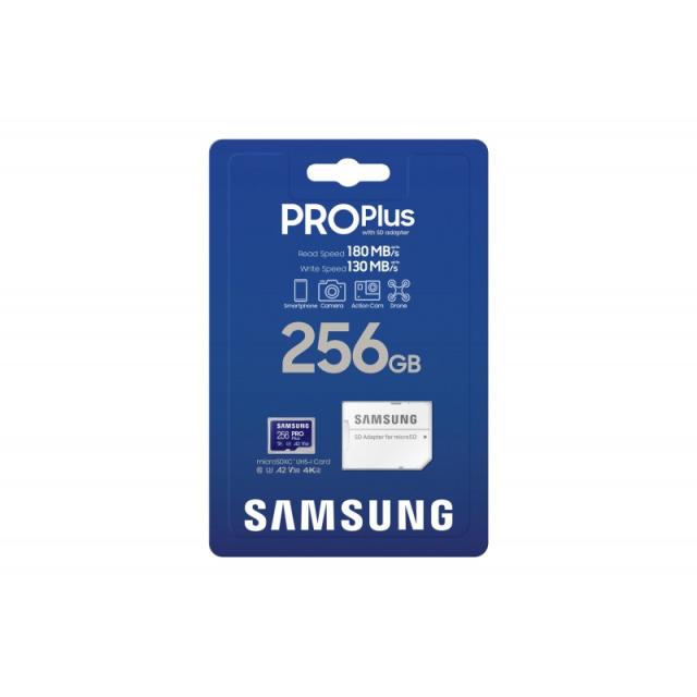 Samsung - PRO Plus MB-MD256SA/EU memoria flash 256 GB MicroSDXC UHS-I Clase 3