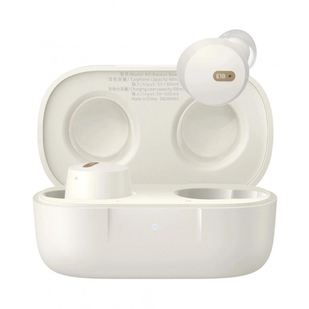Baseus - Bowie E18 Auriculares True Wireless Stereo (TWS) Dentro de oído Llamadas/Música USB Tipo C Bluetooth Blanco
