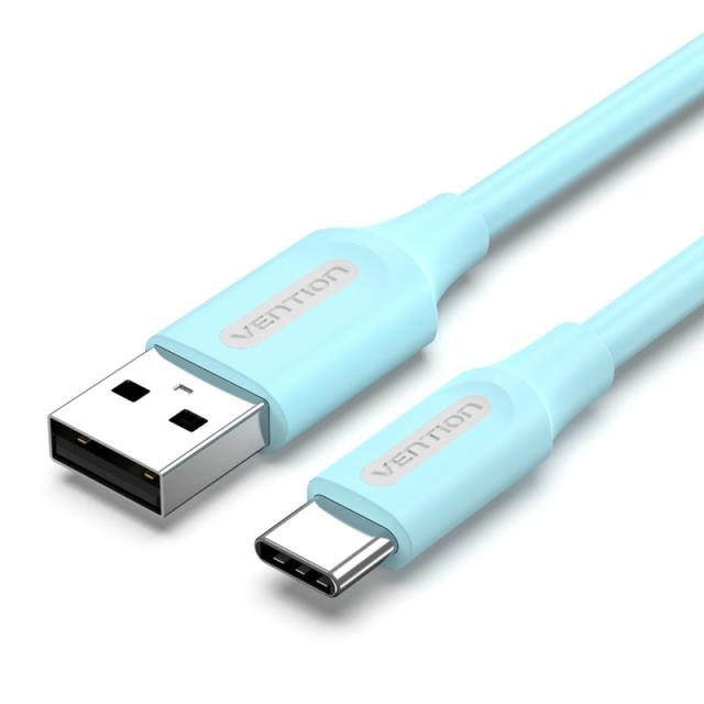 Vention - Cable USB 2.0 3A COKSF/ USB Tipo-C Macho - USB Macho/ 1m/ Azul