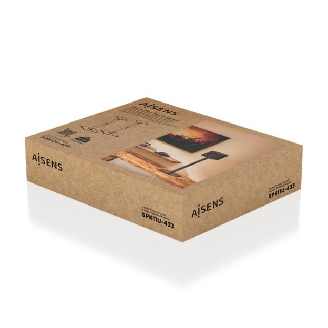 AISENS - Soporte Universal De Suelo Para Altavoces, Negro - SPK11U-433