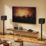 AISENS - Soporte Universal De Suelo Para Altavoces, Negro - SPK11U-433