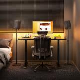 AISENS - Soporte Universal De Suelo Giratorio E Inclinable Para Altavoces, Negro