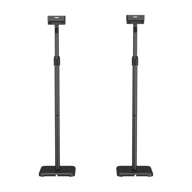 AISENS - Soporte Universal De Suelo Giratorio E Inclinable Para Altavoces, Negro