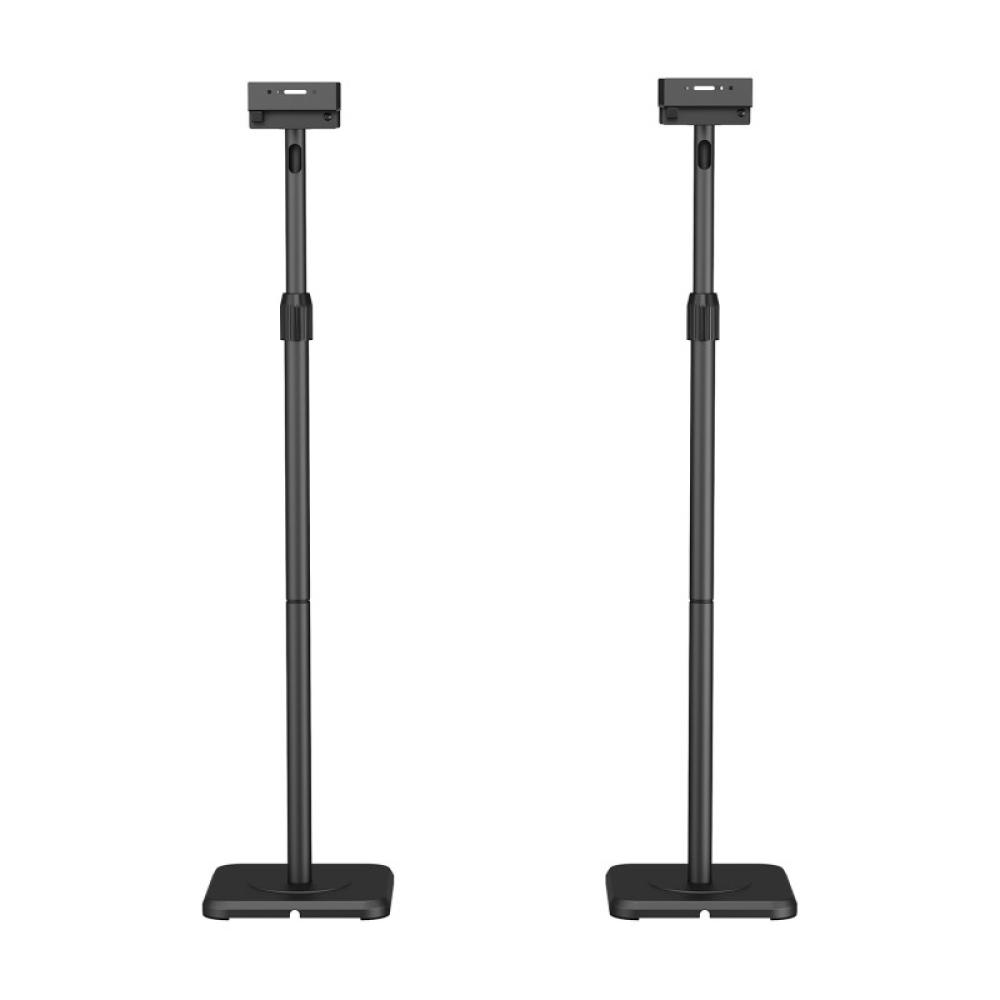 AISENS - Soporte Universal De Suelo Giratorio E Inclinable Para Altavoces, Negro