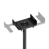 AISENS - Soporte Universal De Suelo Giratorio E Inclinable Para Altavoces, Negro