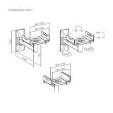 AISENS - Soporte Universal De Pared Giratorio E Inclinable Para Altavoces, Negro - SPK05U-421