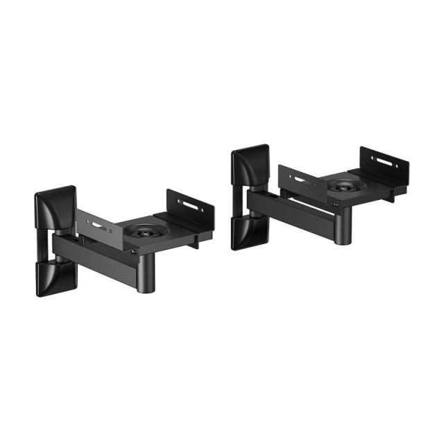 AISENS - Soporte Universal De Pared Giratorio E Inclinable Para Altavoces, Negro - SPK05U-421