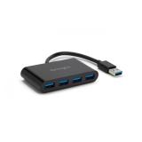 Kensington - Hub USB 3.0 de cuatro puertos UH4000: negro