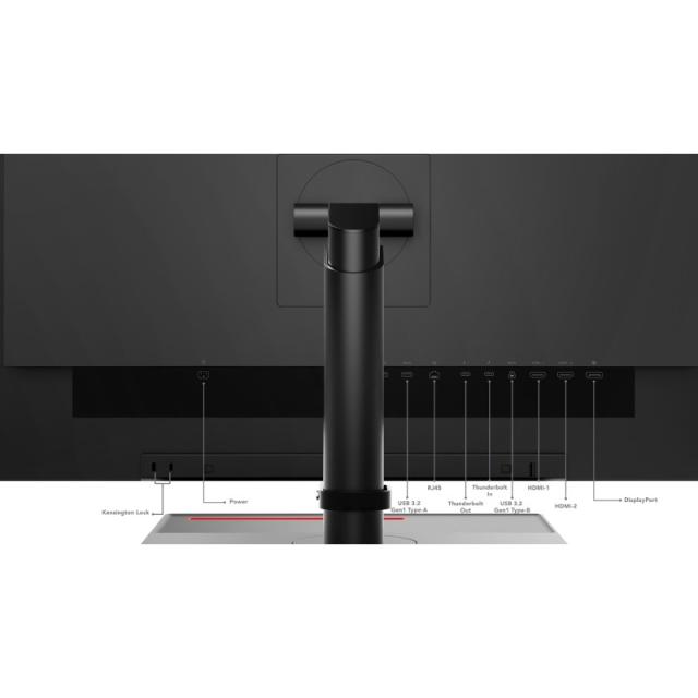 Lenovo - ThinkVision P27u-20 pantalla para PC 68,6 cm (27") 3840 x 2160 Pixeles 4K Ultra HD LED Negro