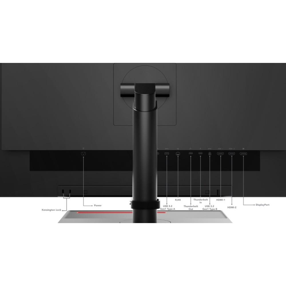 Lenovo - ThinkVision P27u-20 pantalla para PC 68,6 cm (27") 3840 x 2160 Pixeles 4K Ultra HD LED Negro