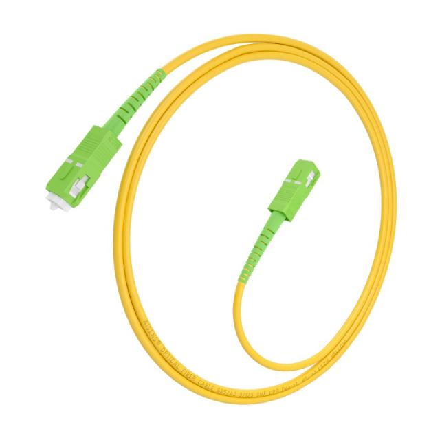 AISENS - Cable Fibra Óptica Latiguillo G657A2 3.0 9/125 SMF Simplex CPR DCA LSZH, SC/APC-SC/APC, Amarillo, 2.0m