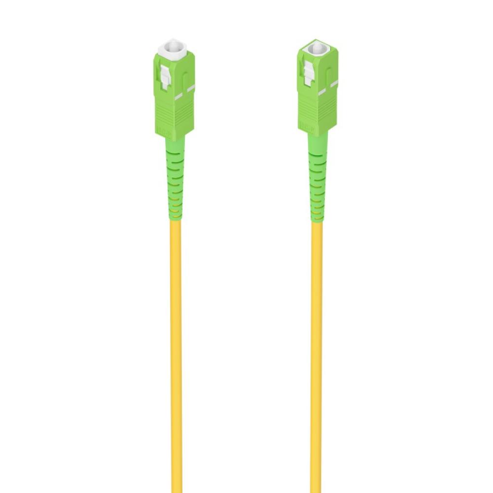 AISENS - Cable Fibra Óptica Latiguillo G657A2 3.0 9/125 SMF Simplex CPR DCA LSZH, SC/APC-SC/APC, Amarillo, 20m