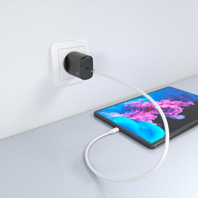 AISENS - Cargador GaN 30W, 1xUSB-C PD3.0, Negro - A110-0976