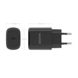 AISENS - Cargador GaN 30W, 1xUSB-C PD3.0, Negro - A110-0976