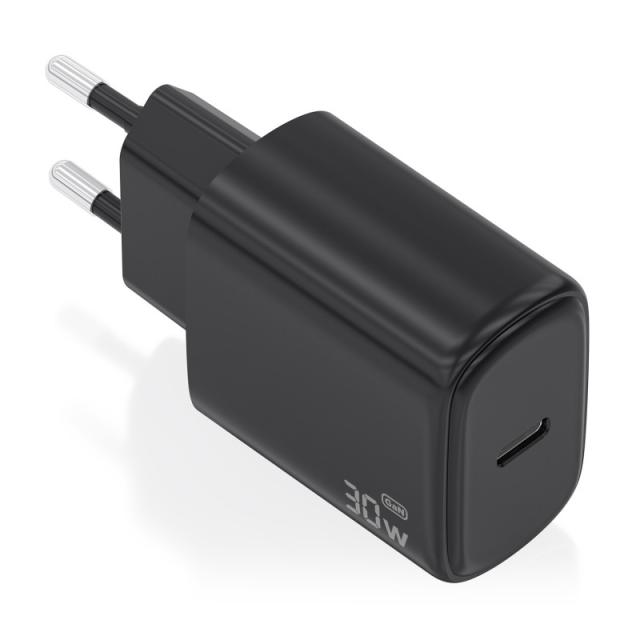 AISENS - Cargador GaN 30W, 1xUSB-C PD3.0, Negro - A110-0976