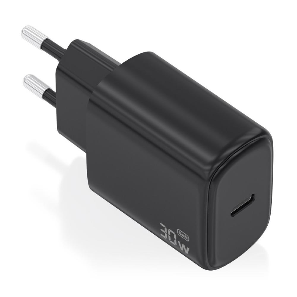 AISENS - Cargador GaN 30W, 1xUSB-C PD3.0, Negro - A110-0976