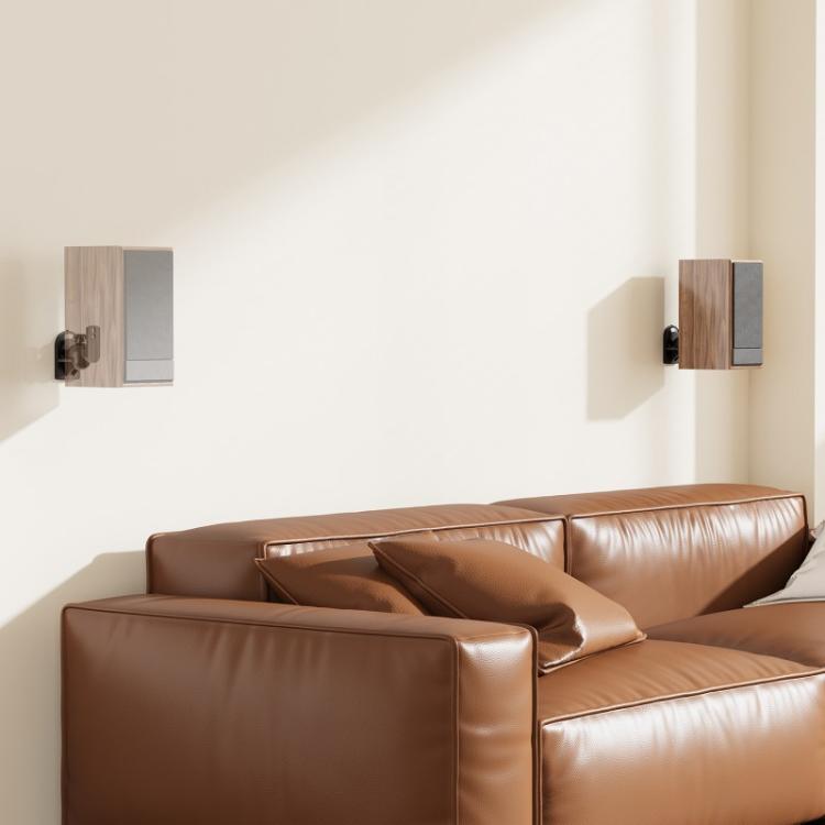 AISENS - Soporte Universal De Pared Giratorio E Inclinable Para Altavoces, Negro - SPK06U-423