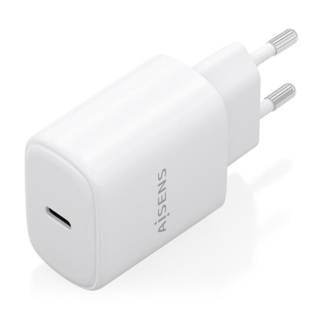 AISENS - Cargador GaN 30W, 1xUSB-C PD3.0, Blanco - A110-0975