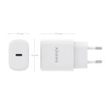AISENS - Cargador GaN 30W, 1xUSB-C PD3.0, Blanco - A110-0975
