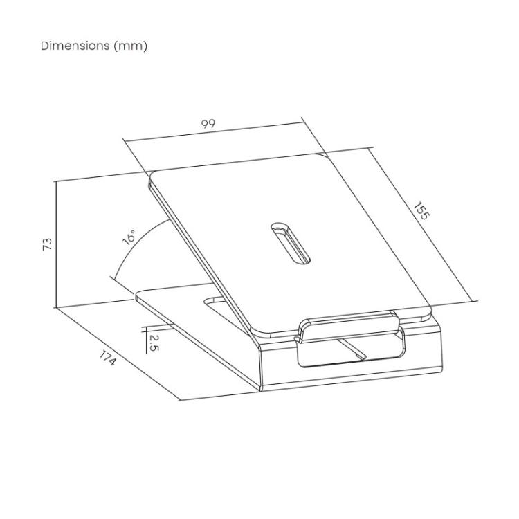AISENS - Soporte Universal De Sobremesa Para Altavoces, Negro - SPK08U-427