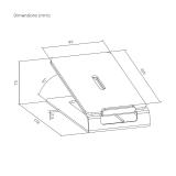 AISENS - Soporte Universal De Sobremesa Para Altavoces, Negro - SPK08U-427