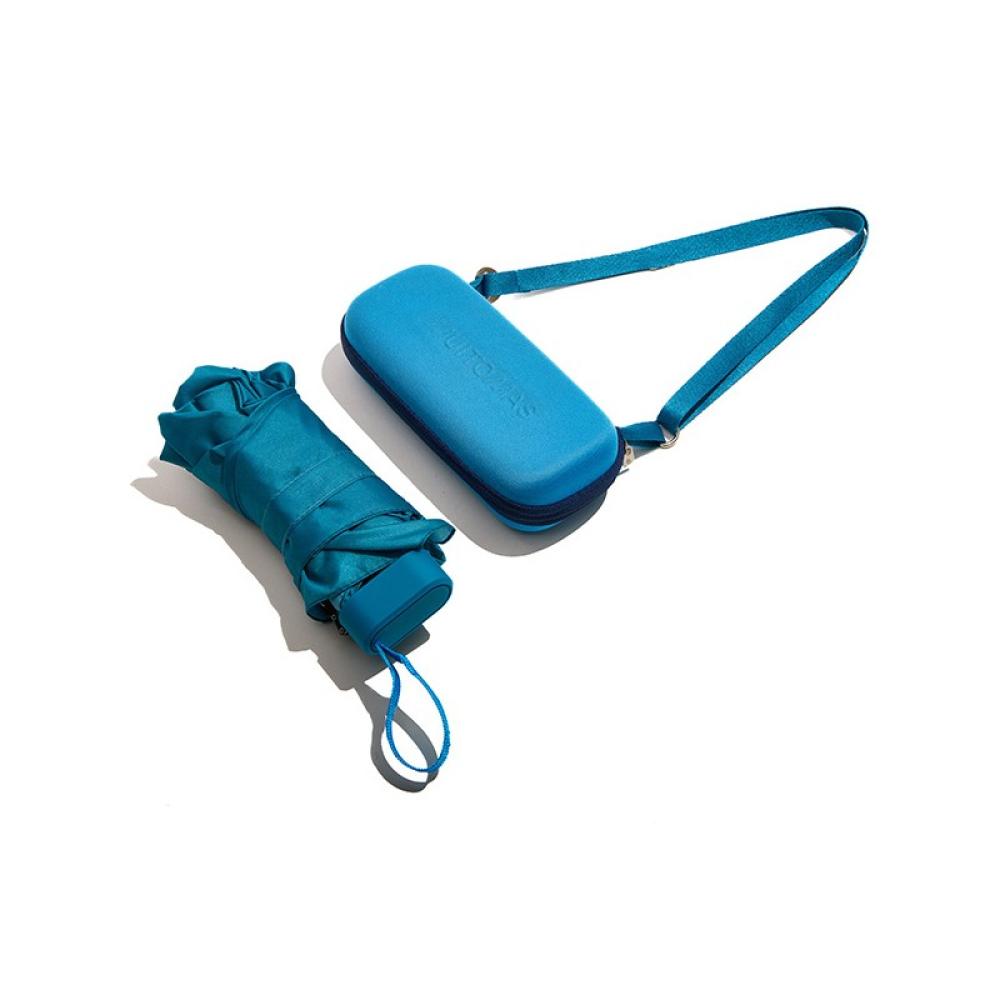 Muitomas - UMBRCASEBL paraguas Azul Metal Poliéster Compacto