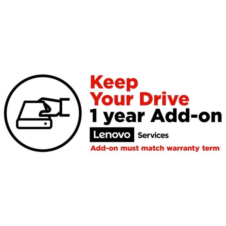 Lenovo - 1Y Keep Your Drive 1 licencia(s) 1 año(s) - 5PS0V08542