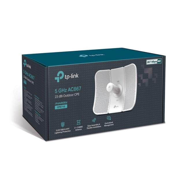 TP-Link - CPE710 antena para red Antena direccional PoE/LAN 23 dBi