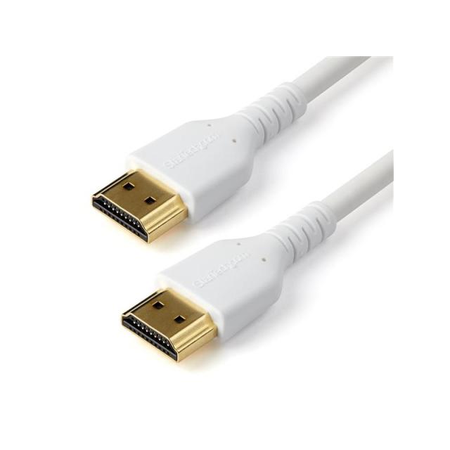 StarTech.com - Cable de 2m HDMI 2.0 Certificado Premium de alta velocidad con Ethernet - Durable - UHD 4K 60Hz - con - RHDMM2MPW