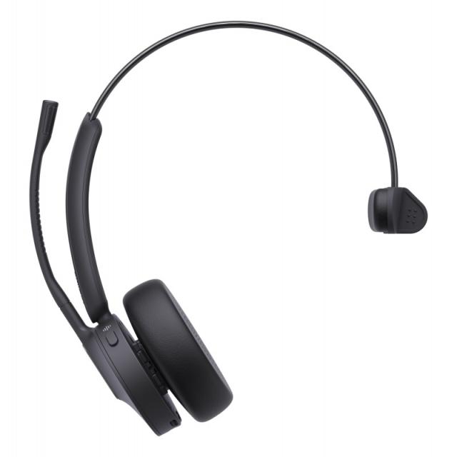 Yealink - WH64 Mono UC Auriculares Inalámbrico Diadema Oficina/Centro de llamadas USB Tipo C Bluetooth Negro