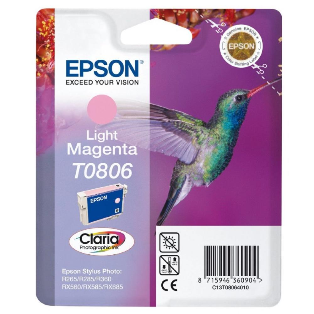 Epson - Hummingbird Singlepack Light Magenta T0806 Claria Photographic Ink