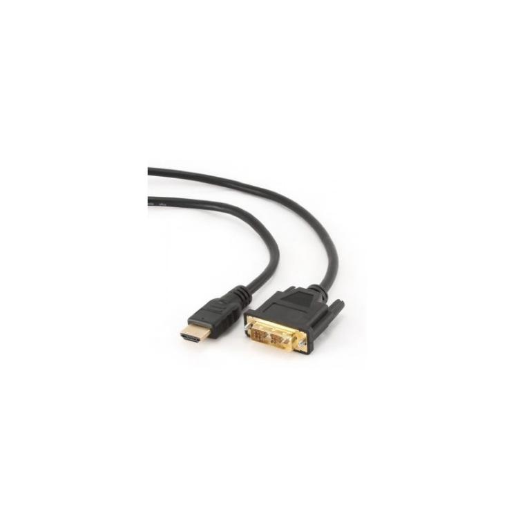 Gembird - 1.8m, HDMI/DVI, M/M 1,8 m DVI-D Negro