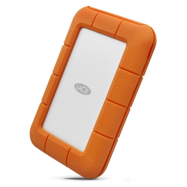 LaCie - Rugged Secure disco duro externo 2000 GB Naranja, Blanco