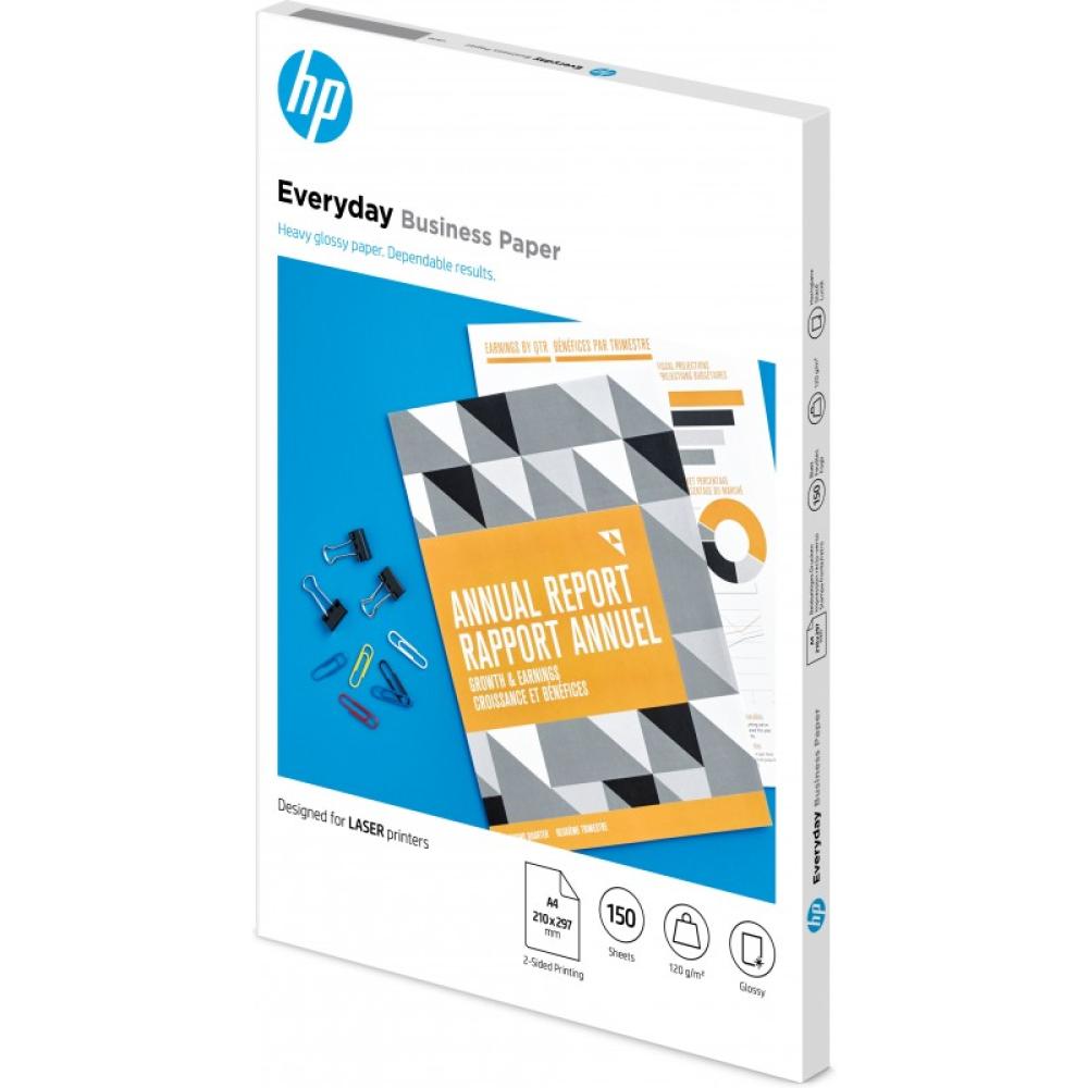 HP - Papel brillante Everyday FSC para impresora láser de 120 gsm: 150 hojas/A4/210 x 297 mm