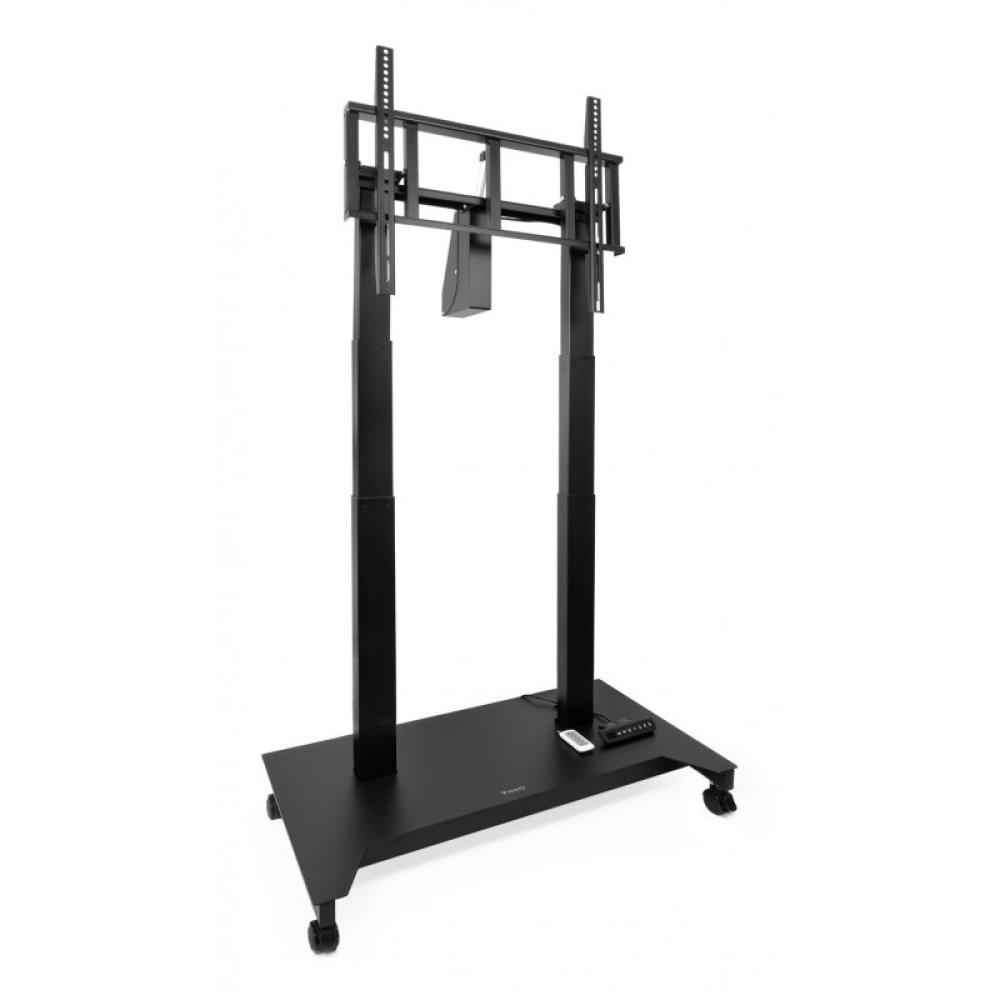 TooQ - UROS Soporte de Suelo con Ruedas con Regulación Eléctrica de Altura e Inclinación