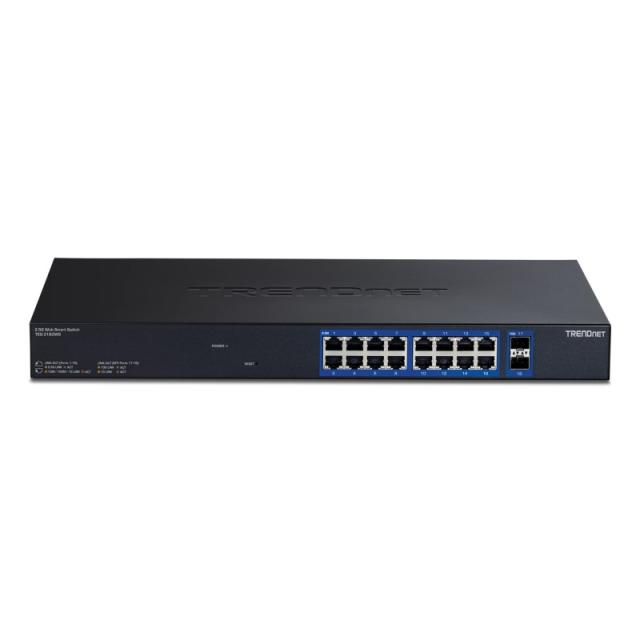 Trendnet - 18-PORT MULTI-GIG WEB SMART - Switch Gestionado 2.5G Ethernet (100/1000/2500) 1U Negro