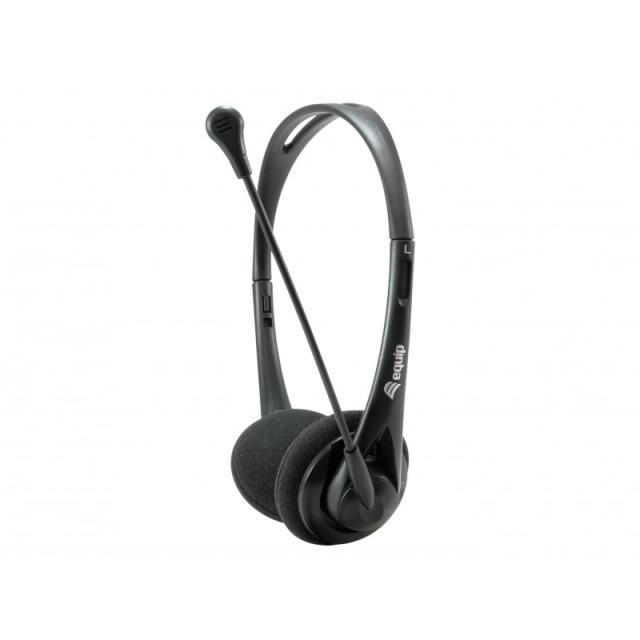Equip - Chat Headset Auriculares Alámbrico Diadema Llamadas/Música Negro