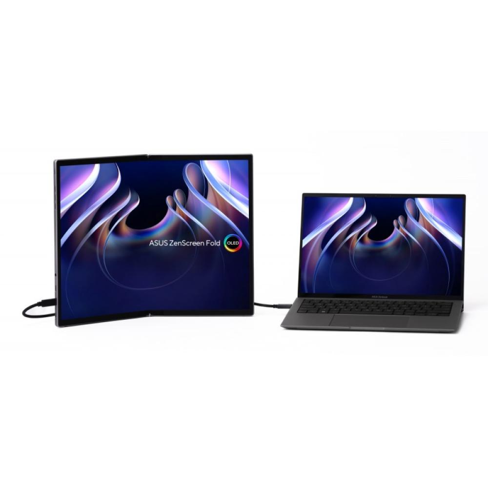 ASUS - ZenScreen Fold OLED MQ17QH pantalla para PC 43,9 cm (17.3") 2560 x 1920 Pixeles Quad HD Plata