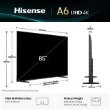 Hisense - 85A6Q Televisor 2,16 m (85") 4K Ultra HD Smart TV Wifi Negro 400 cd / m²