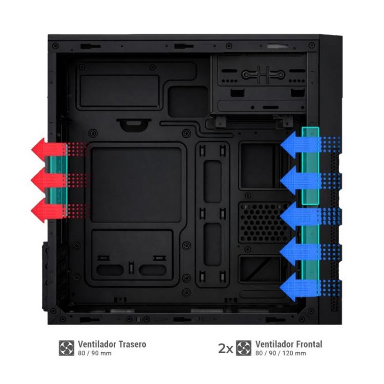 CoolBox - CAJA MATX M680 USB-C 3.2 GEN1 FTE.BASIC500 500W