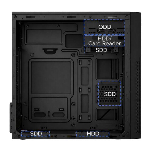 CoolBox - CAJA MATX M680 USB-C 3.2 GEN1 FTE.BASIC500 500W