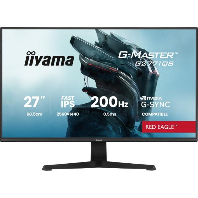 iiyama - G-MASTER G2771QS-B1 pantalla para PC 68,6 cm (27") 2560 x 1440 Pixeles Wide Quad HD Negro
