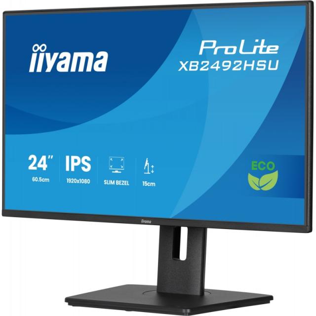 iiyama - ProLite XB2492HSU-B1 pantalla para PC 61 cm (24") 1920 x 1080 Pixeles Full HD LED Negro
