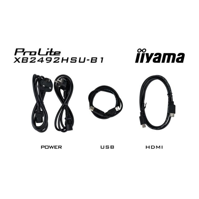 iiyama - ProLite XB2492HSU-B1 pantalla para PC 61 cm (24") 1920 x 1080 Pixeles Full HD LED Negro