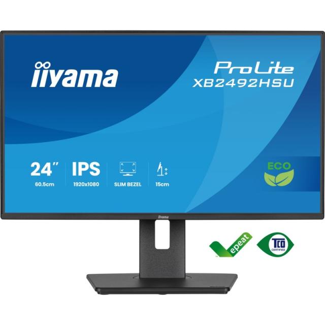 iiyama - ProLite XB2492HSU-B1 pantalla para PC 61 cm (24") 1920 x 1080 Pixeles Full HD LED Negro