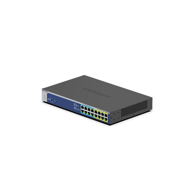 NETGEAR - GS516UP No administrado Gigabit Ethernet (10/100/1000) Energía sobre Ethernet (PoE) Gris