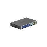 NETGEAR - GS516UP No administrado Gigabit Ethernet (10/100/1000) Energía sobre Ethernet (PoE) Gris
