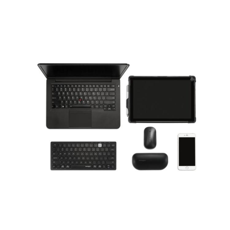 Kensington - Teclado compacto multidispositivo con tecnología inalámbrica dual